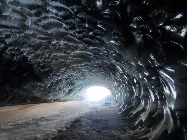 Castner Glacier Ice Cave in Delta Junction, Alaska