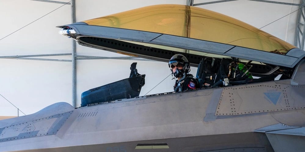 How an F-22 fighter pilot transforms the stealth jet's combat capabilities into a soaring spectacle