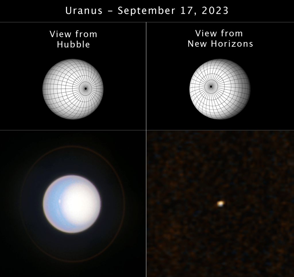 NASA’s Hubble, New Horizons Team Up for a Simultaneous Look at Uranus