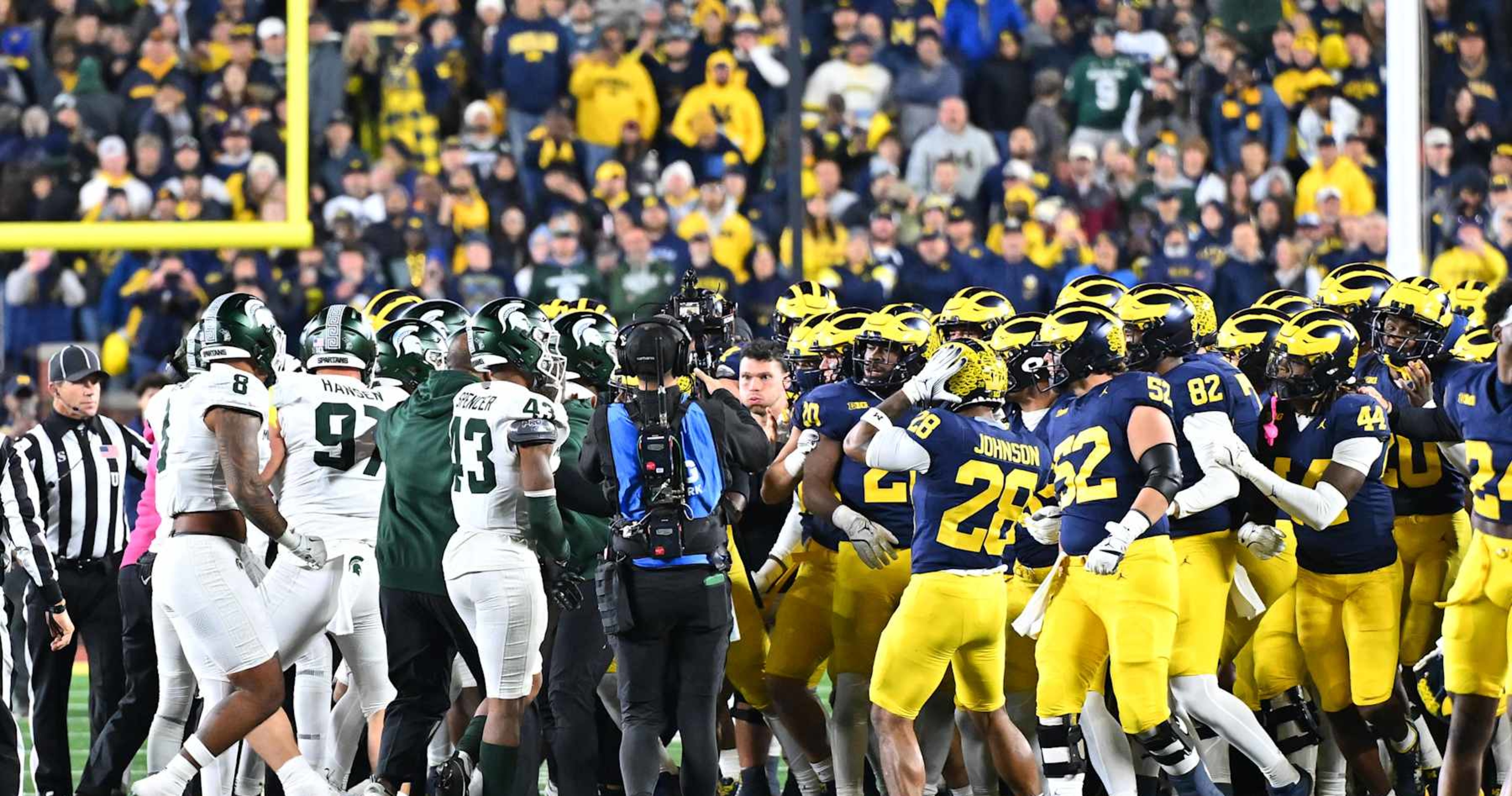 Big Ten to Probe Michigan-MSU Fight Video and Kalel Mullings Stomping Player, Staffer