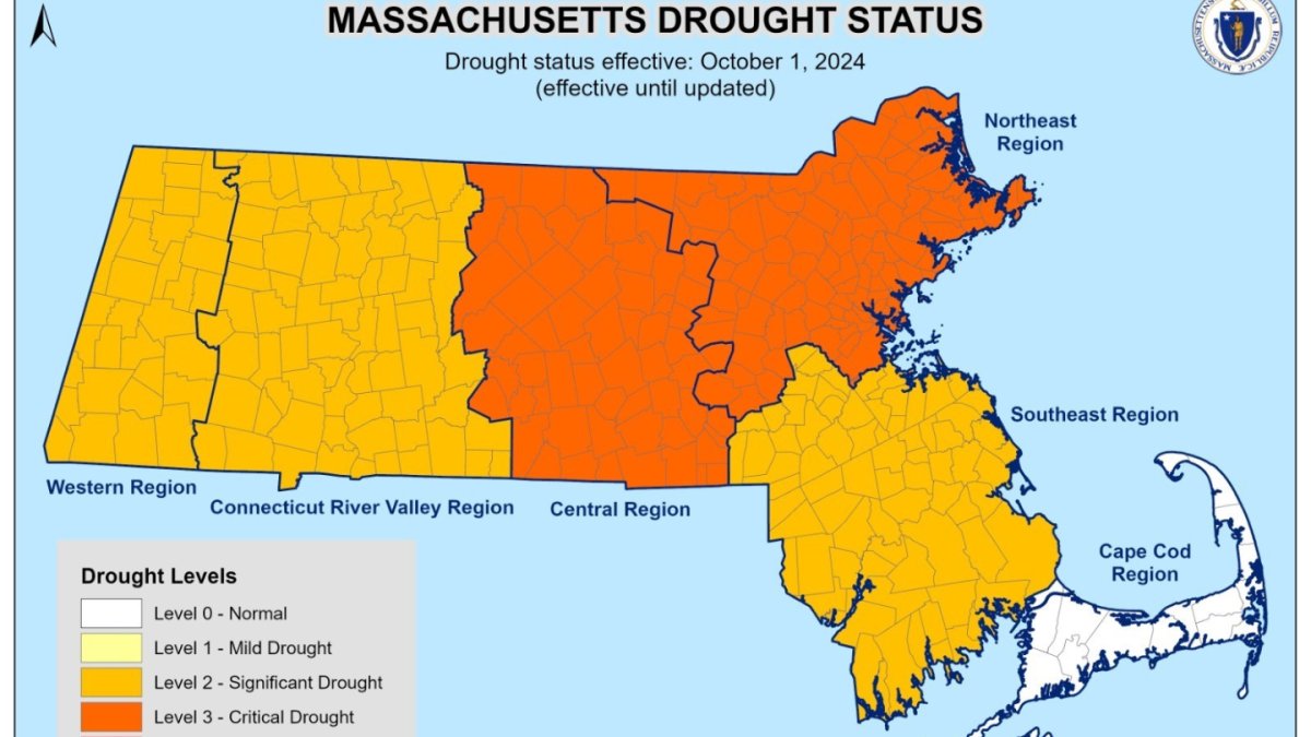 Massachusetts declares major drought as dry conditions continue