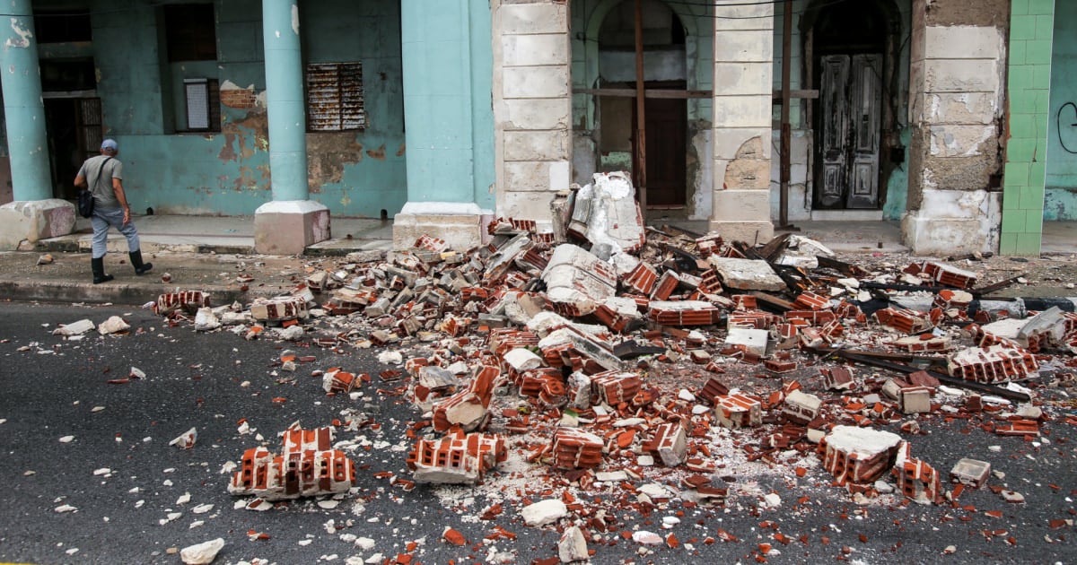 6.8-magnitude earthquake shakes Cuba after hurricanes and blackouts