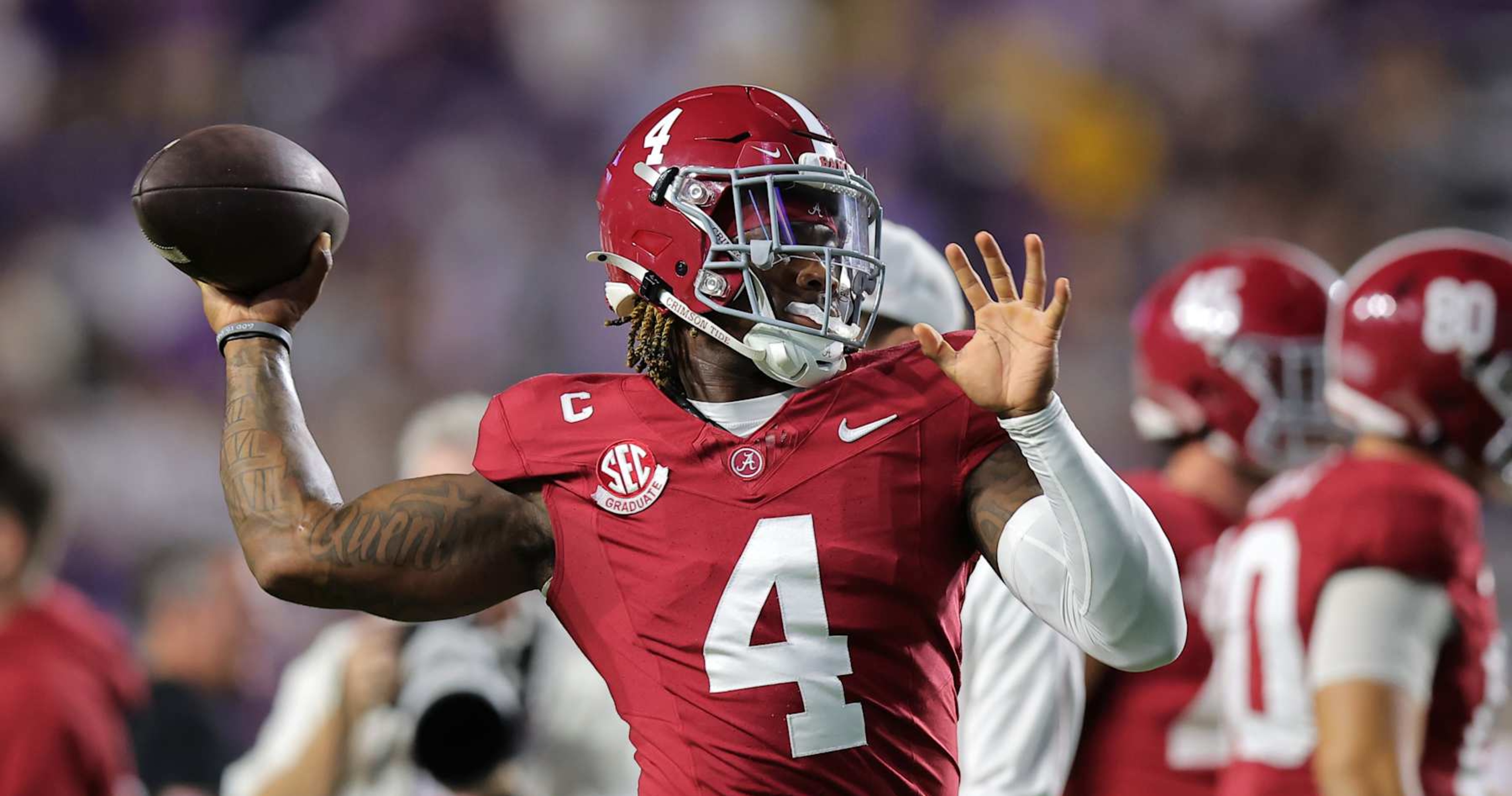 Jalen Milroe Dazzles CFB Fans as Ryan Williams, Alabama Rout Brian Kelly, LSU