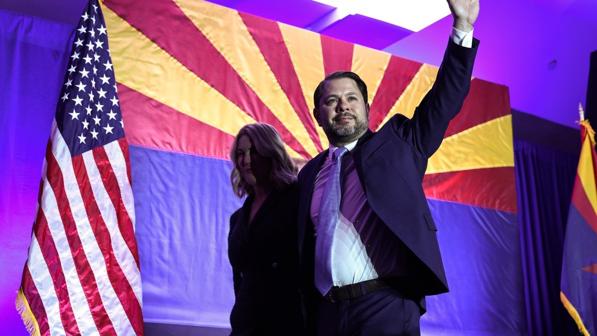 Democrat Ruben Gallego defeats Kari Lake to become Arizona's first Latino senator