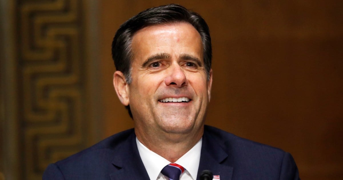 Trump picks John Ratcliffe to lead the CIA in his second administration