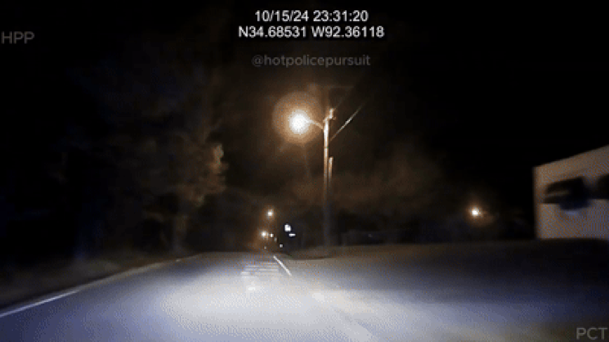 Cops Jump Cruiser At 100 MPH During Traffic Stop Chase