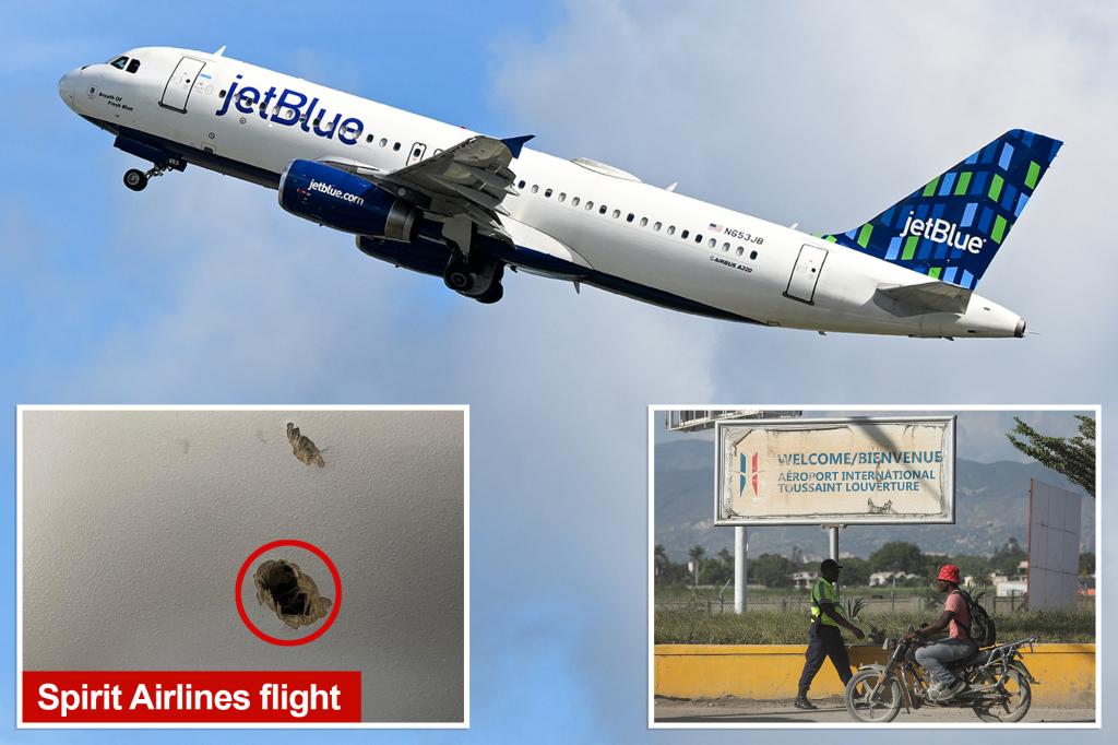 JetBlue flight hit by bullets while leaving violence-plagued Haiti