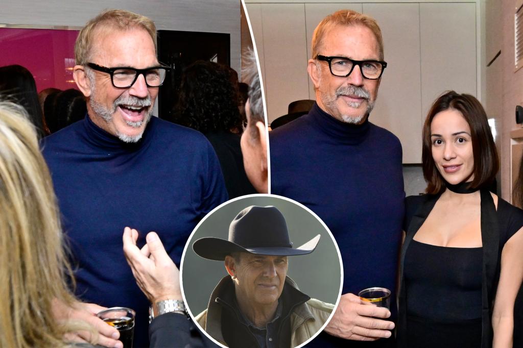 Kevin Costner parties it up in NYC with athlete Rainy Castaneda after 'Yellowstone' death