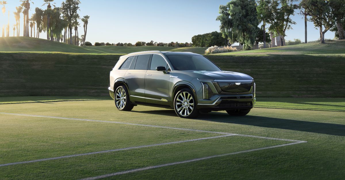 Cadillac officially debuts three-row Vistiq electric SUV with 300 miles of range