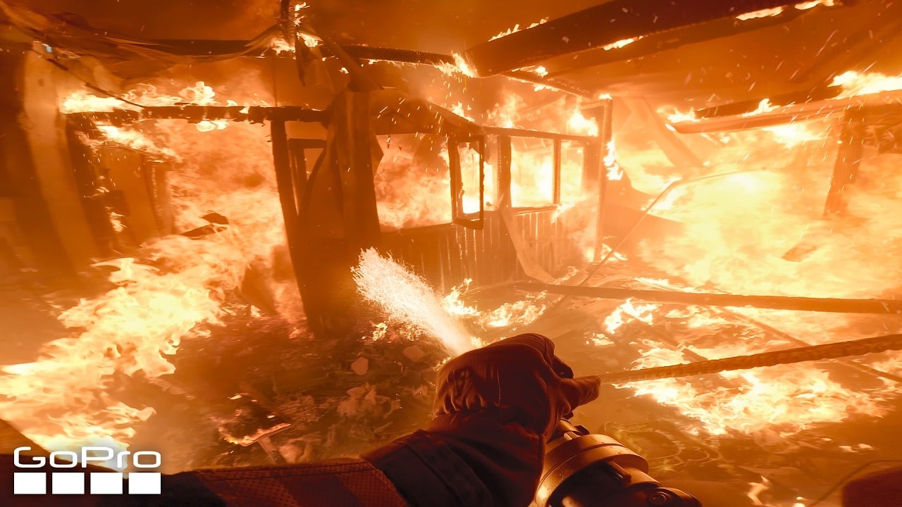 Terrifying POV Footage of a Raging House Fire Captured By a Firefighter’s GoPro