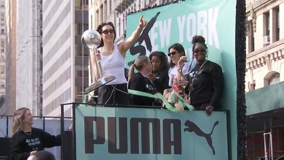 WATCH: WNBA champs New York Liberty celebrate 1st title with a Canyon of Heroes parade