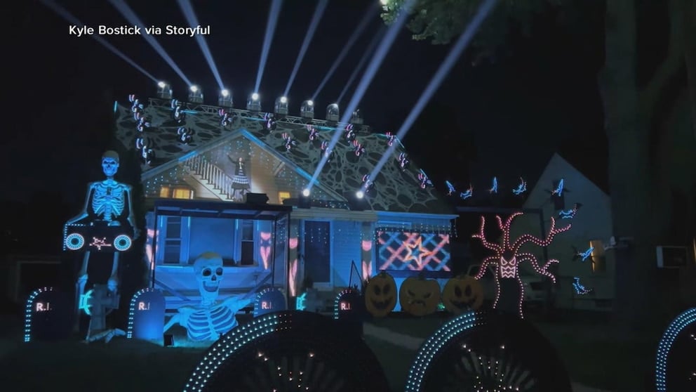 WATCH: House has epic ‘Beetlejuice’-inspired Halloween lights display