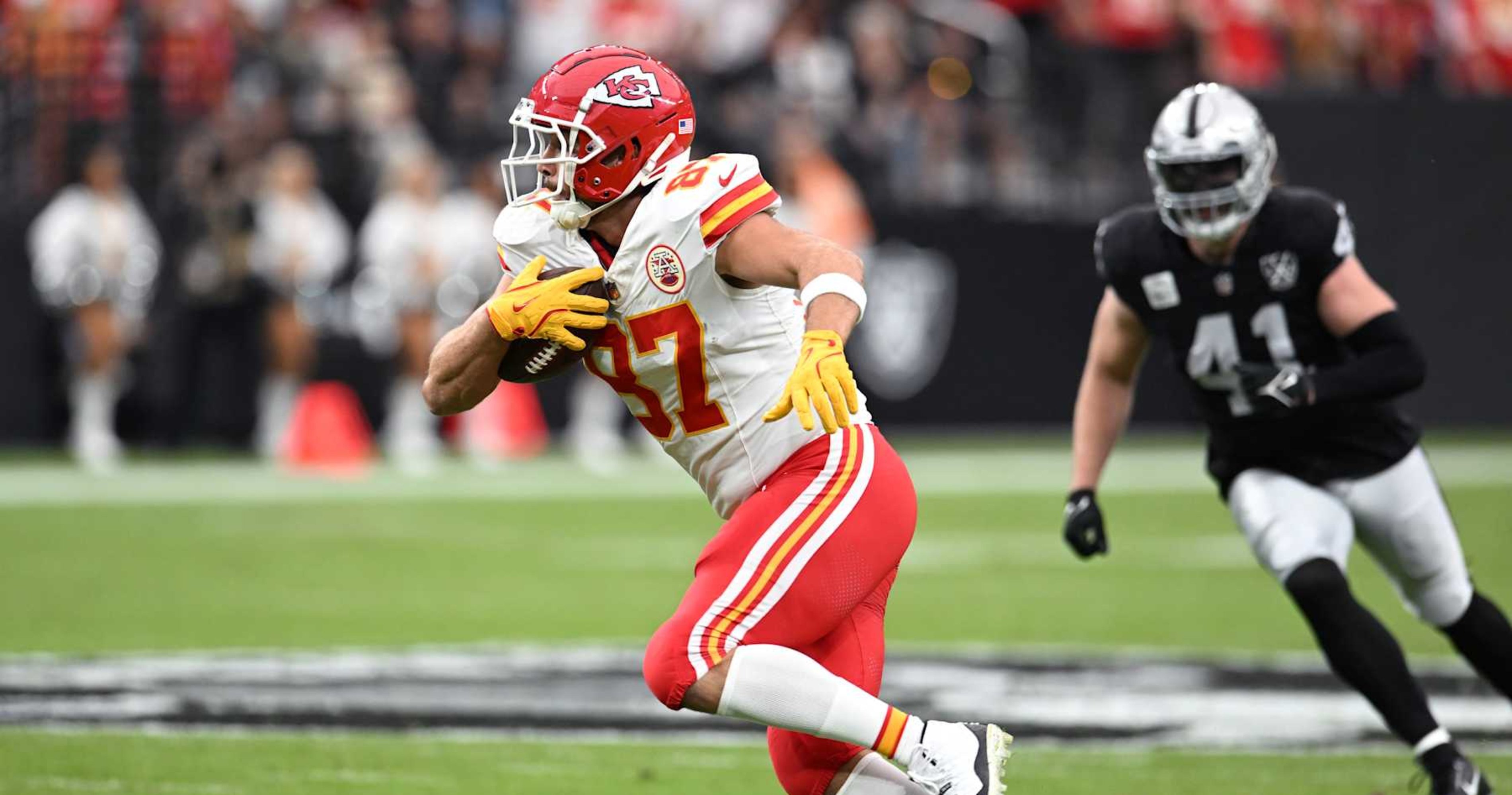 Video: Travis Kelce Says 'We Run This Town' After Chiefs Beat Raiders in Las Vegas