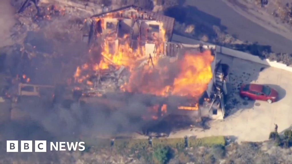 Watch: Fast-moving California wildfire burns out of control