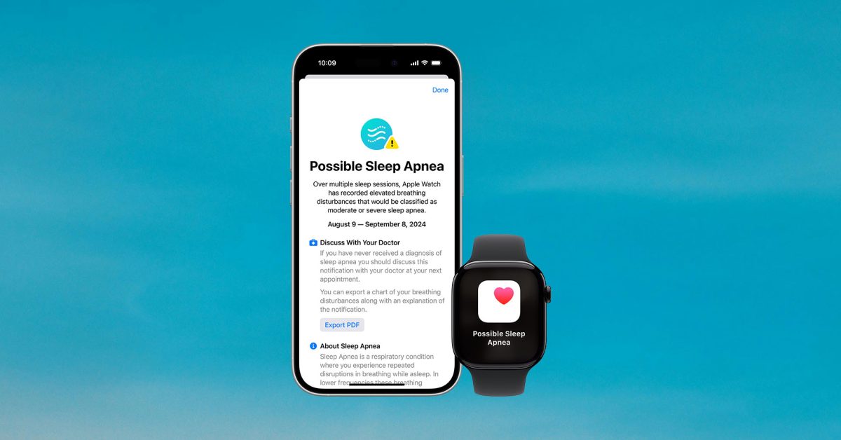 iOS 18.2 beta enables Apple Watch sleep apnea detection for users in Canada