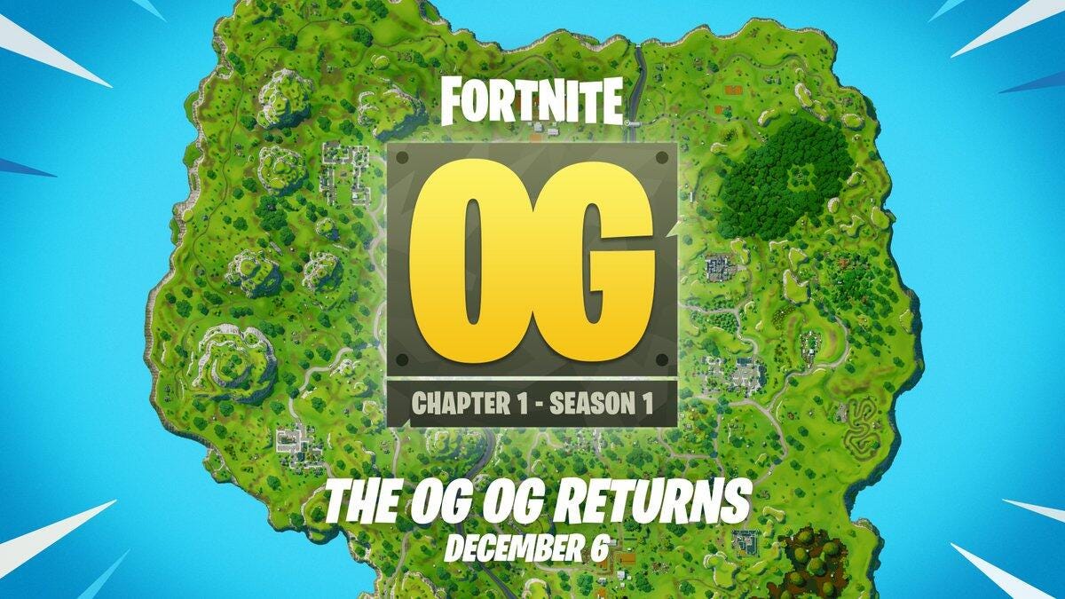 Fortnite OG Returns for Good In December, With Original Maps, Loot and More