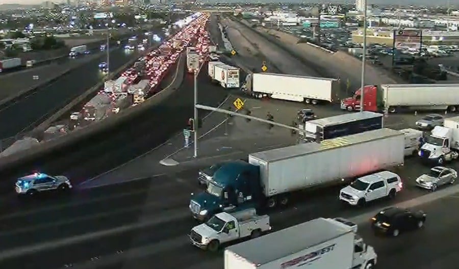 I-15 lanes reopen after morning closure due to Las Vegas freeway shooting