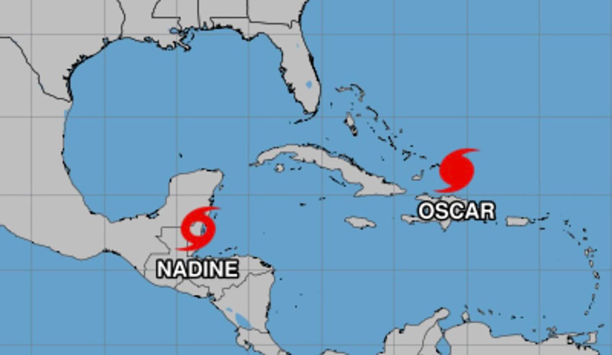 Hurricane Oscar forms; Tropical Storm Nadine makes landfall