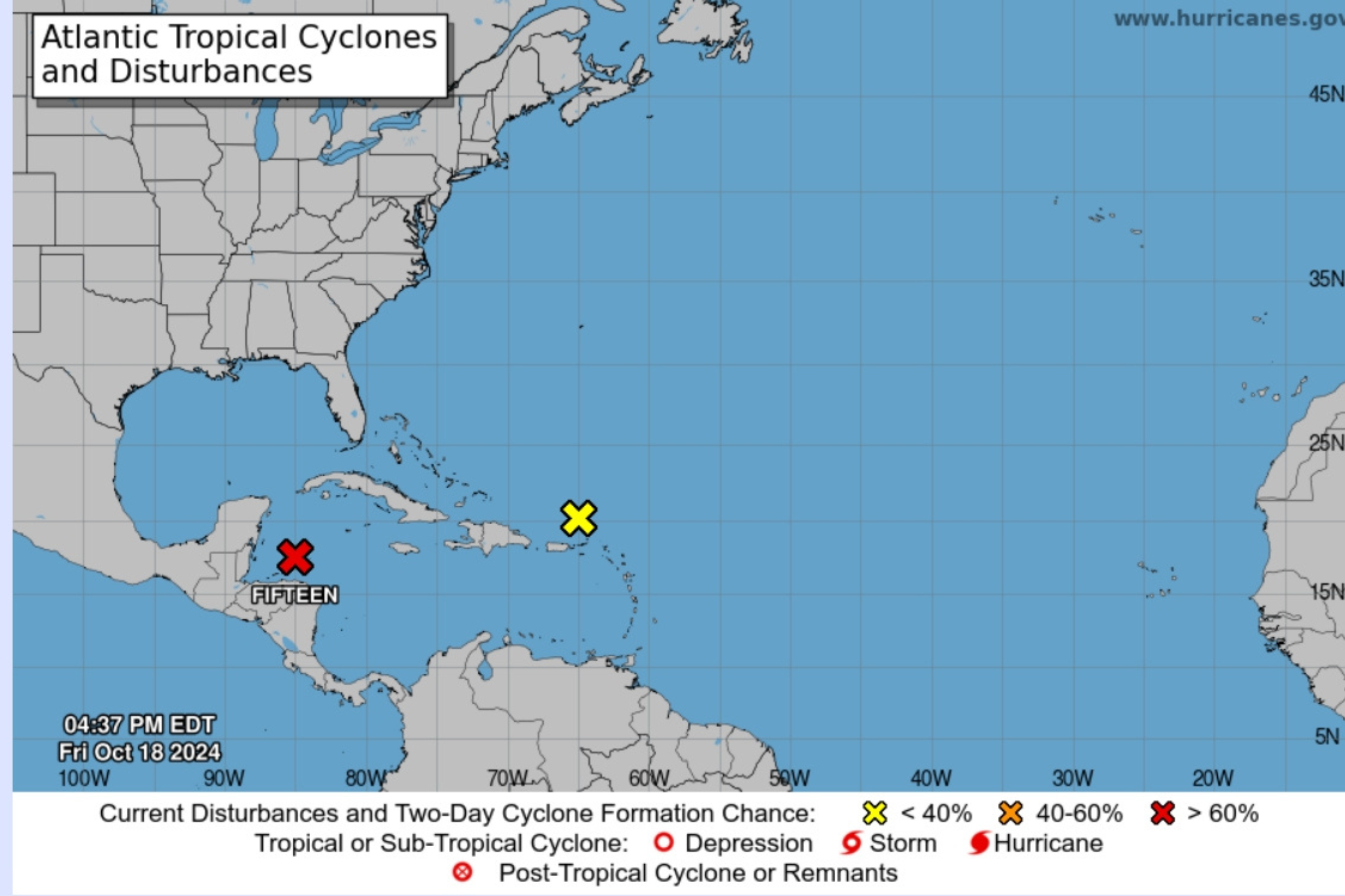 National Hurricane Center Issues Warning on Potential Tropical Storm Nadine