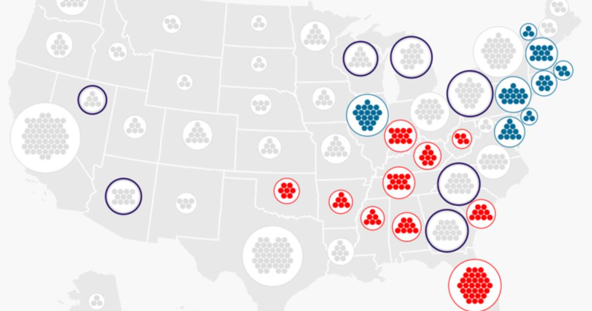 CARTE - Election présidentielle américaine 2024 : suivez les résultats Etat par Etat