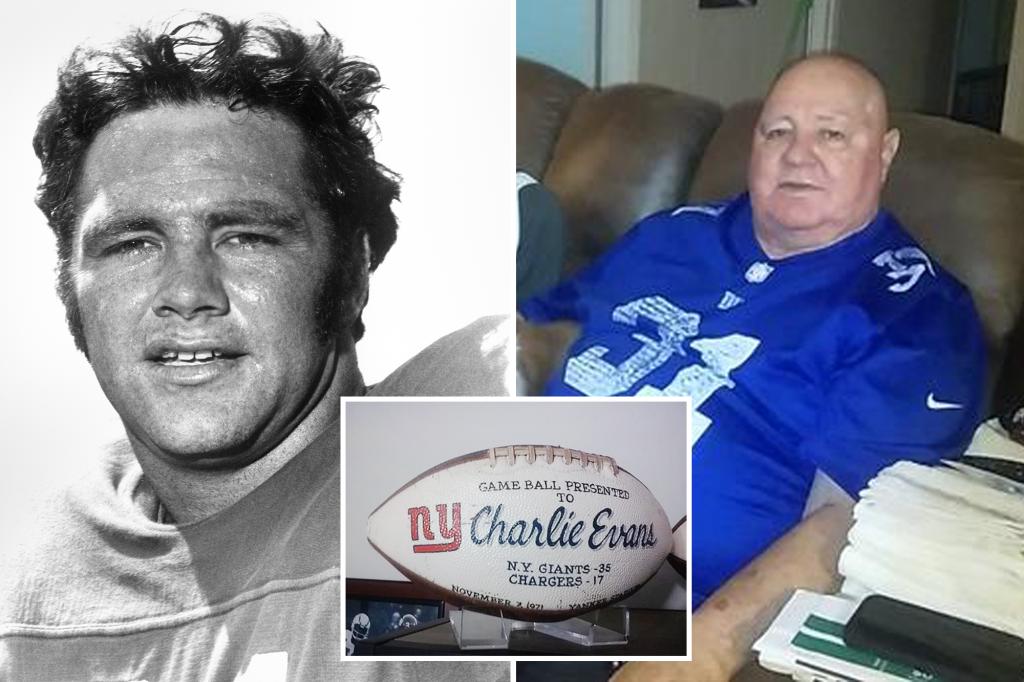 Former Giants running back Charlie Evans dead at 76