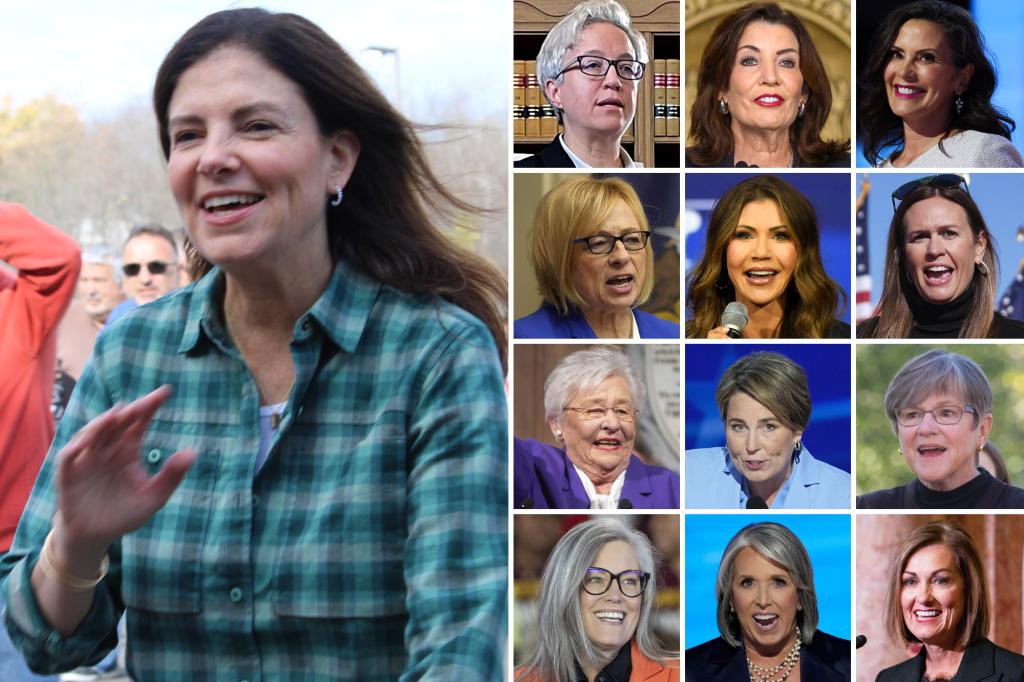 A record 13 female governors to serve next year following historic election cycle