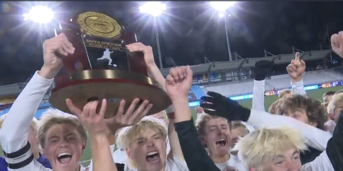 The Air Academy boys soccer team wins the Class 4A state championship