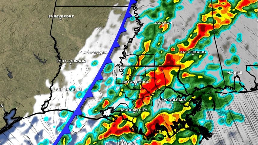 Monday AM Forecast: Storms arrive late Monday ahead of strong cold front