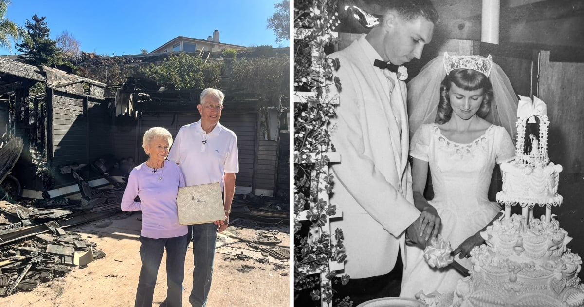 California couple of 63 years loses nearly everything in Mountain Fire except their wedding album