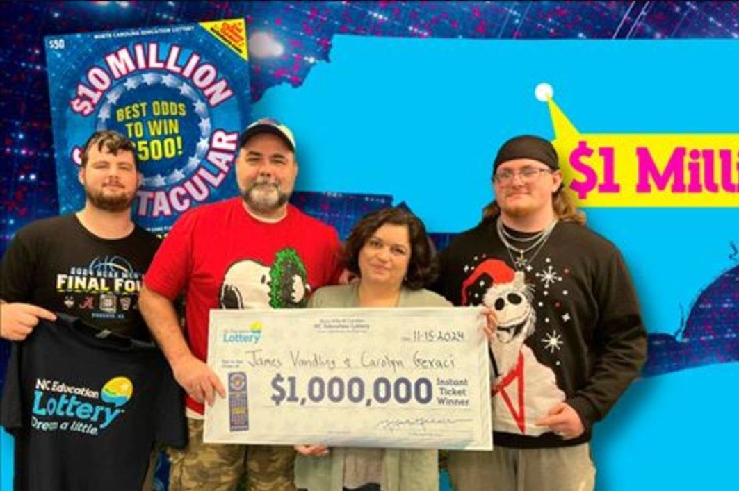 $500 lottery prize leads N.C. man to $1 million jackpot