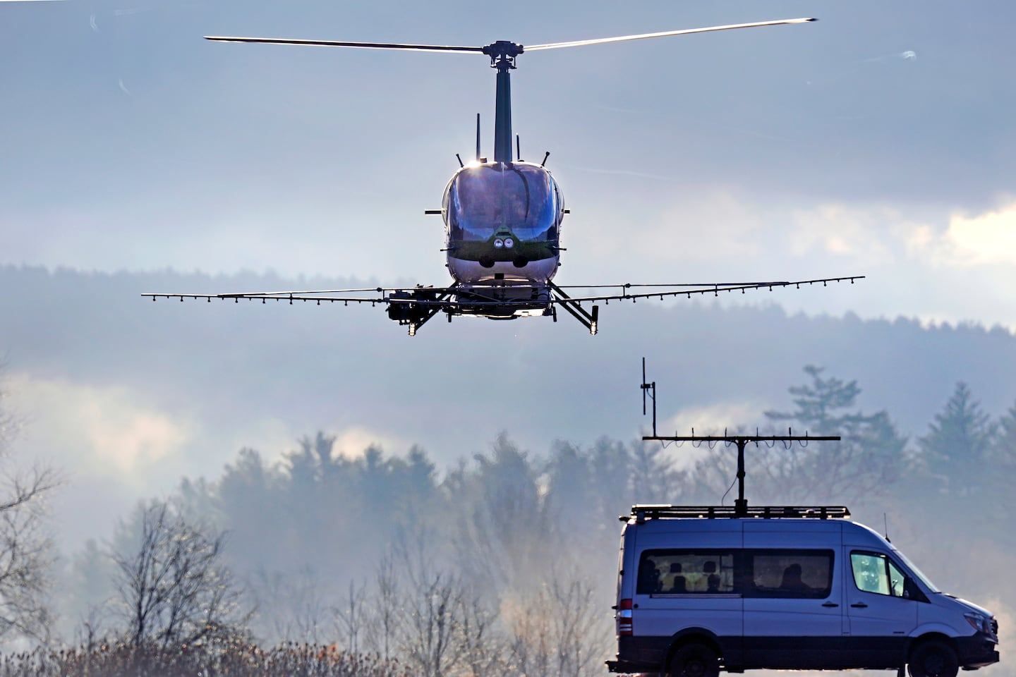 Forget driverless cars. One company wants autonomous helicopters to spray crops and fight fires.