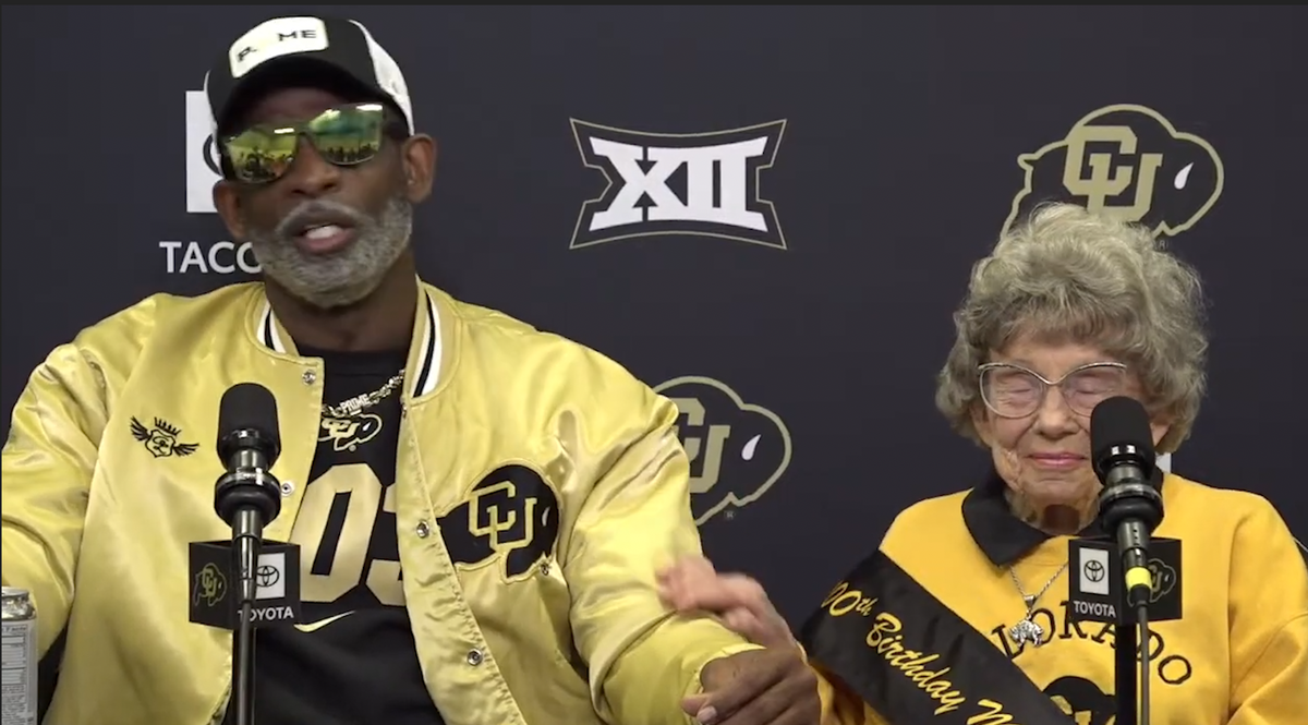 Coach Prime and CU superfan Peggy Coppom and their endearing relationship