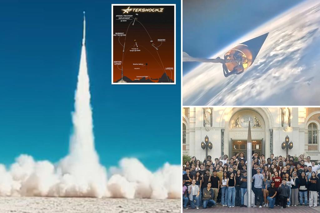 USC students break record for highest rocket launched by amateurs