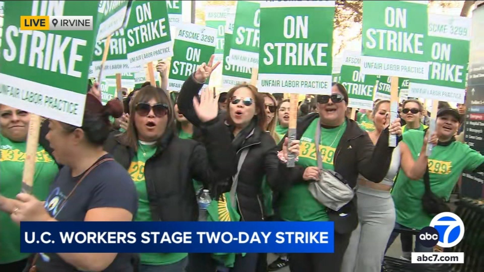 UC patient care and service workers launch 2-day strike across California