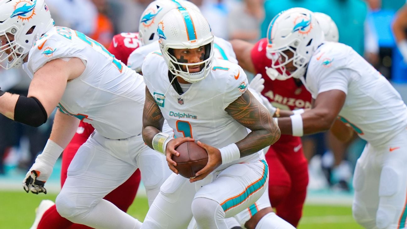 Tua praised for protecting self, but Fins fall short