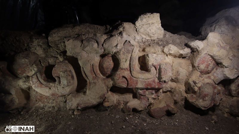 Three Reliefs Uncovered at Maya Ball Court in Mexico