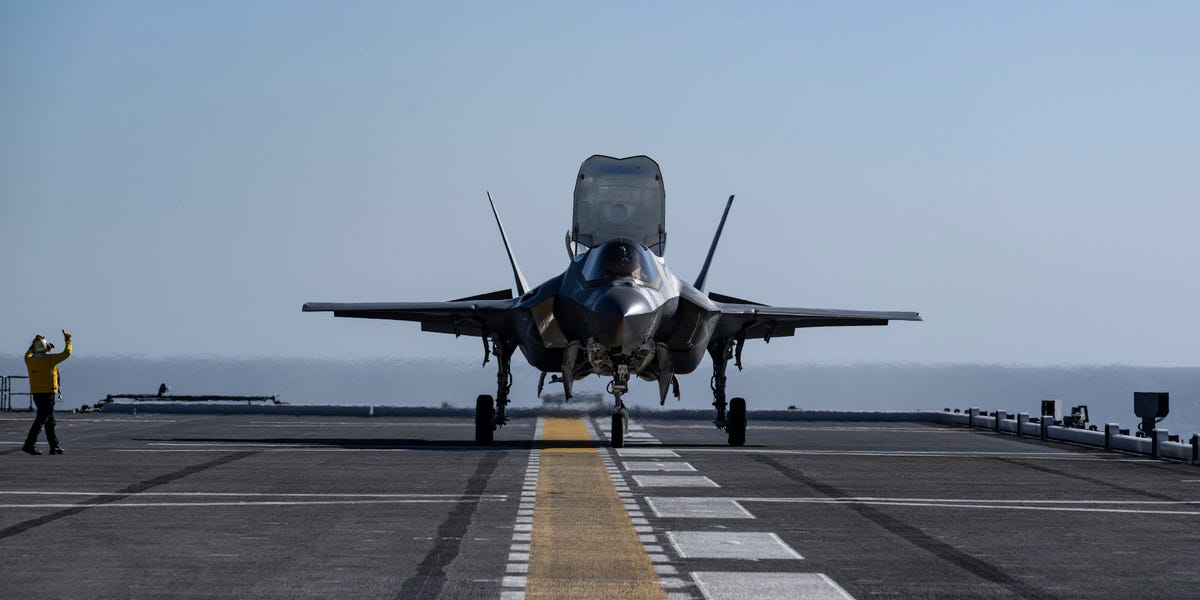 A US F-35 stealth fighter just landed on a destroyer Japan turned into an aircraft carrier for the first time off the California coast