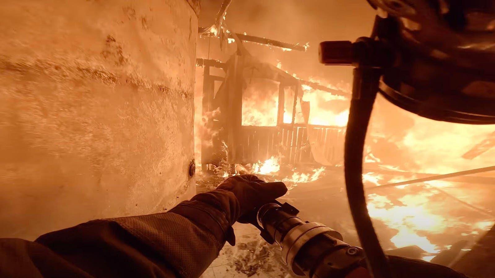 Heart-Pumping GoPro Footage Captures Firefighter’s POV As Flames Surge