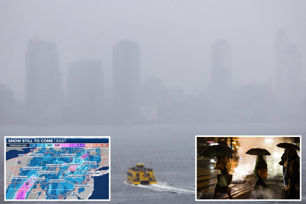 New York sees first impacts from winter storm as Northeast gets blasted by snow, beneficial rain