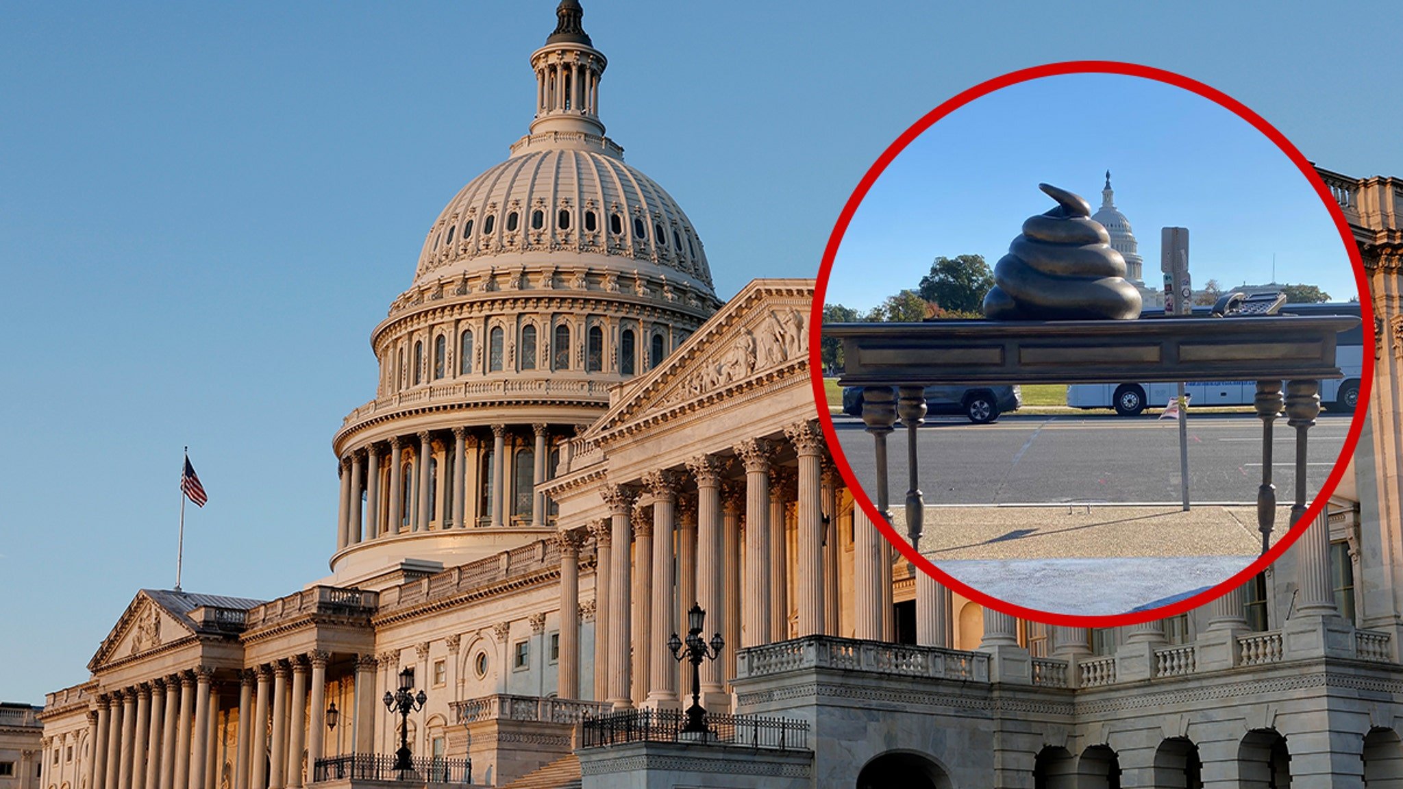 Bronze Turd Monument Pops Up on Capitol Hill to Honor Jan. 6 Riot