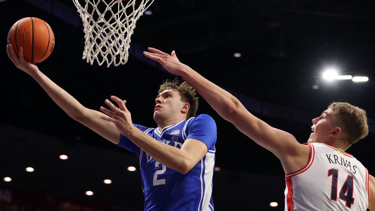 Cooper Flagg quiets Arizona crowd as Duke aces first road test