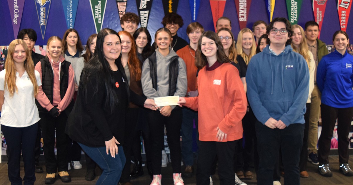 Cashing in on kindness: North Idaho STEM raises $6,830.78 for Safe Passage