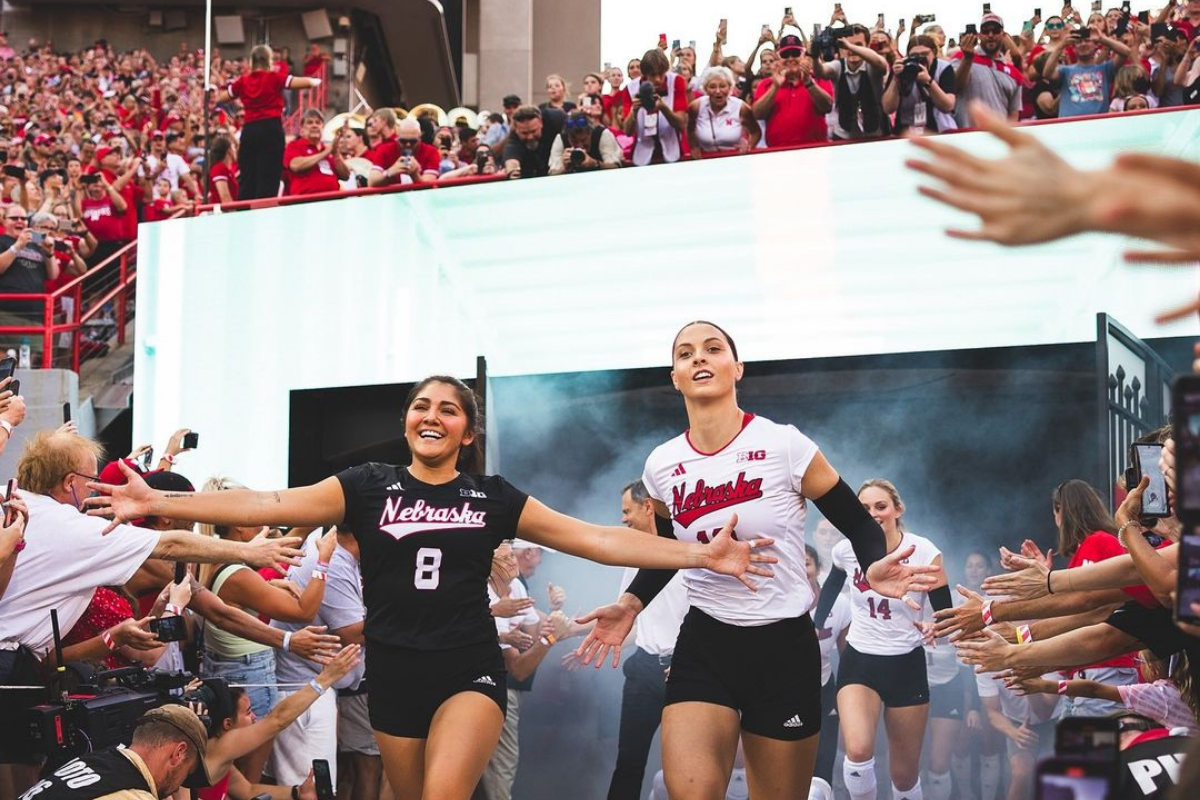 Ahead of Crucial Game, Nebraska Volleyball vs Wisconsin Badgers Grab Packed Memorial Stadium’s Attention