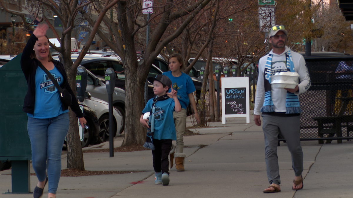 Switchbacks fans take to the streets of Downtown Colorado Springs to celebrate the team's championship