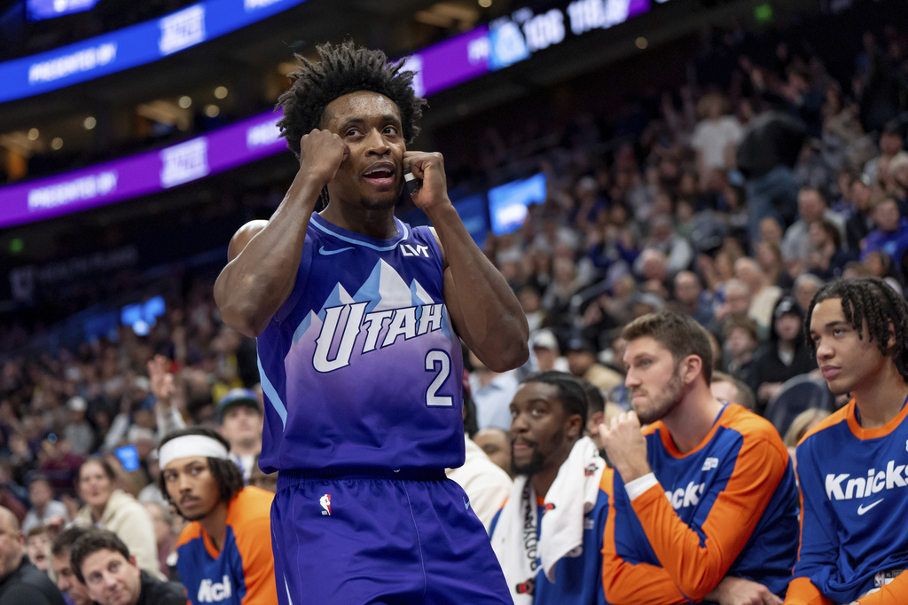 Collin Sexton hits 4 4th-quarter 3s to help Jazz bury Knicks