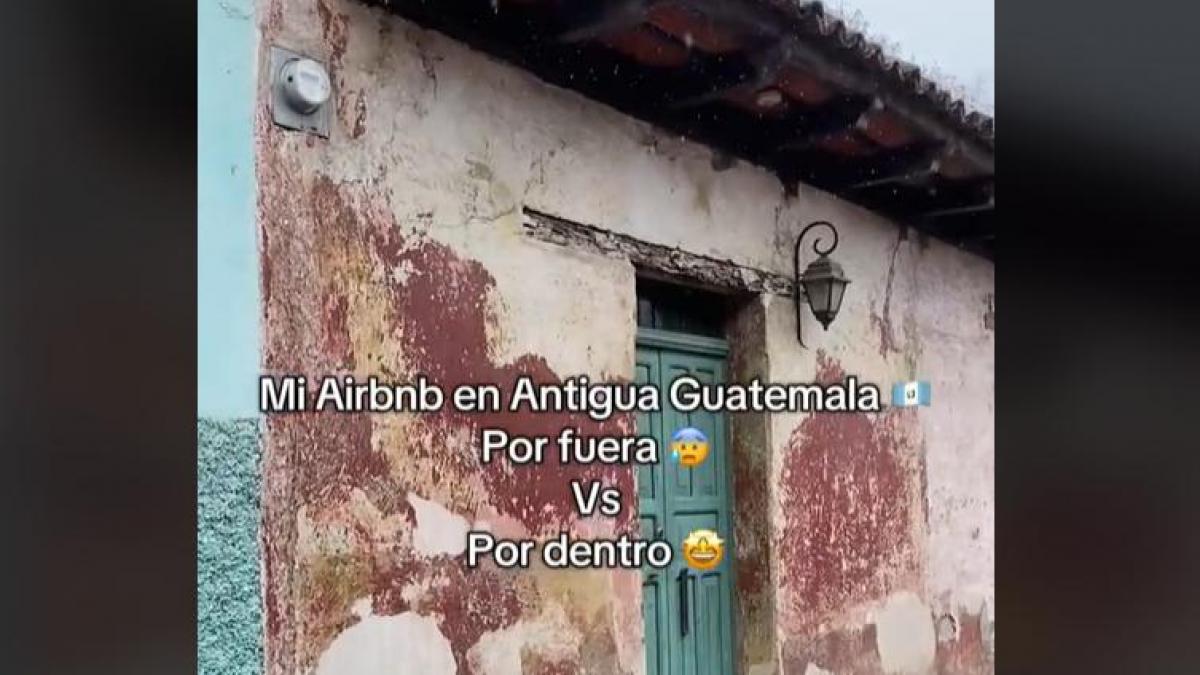 Llega a Antigua Guatemala y ve cómo es su apartamento de Airbnb por fuera y por dentro: no hay color