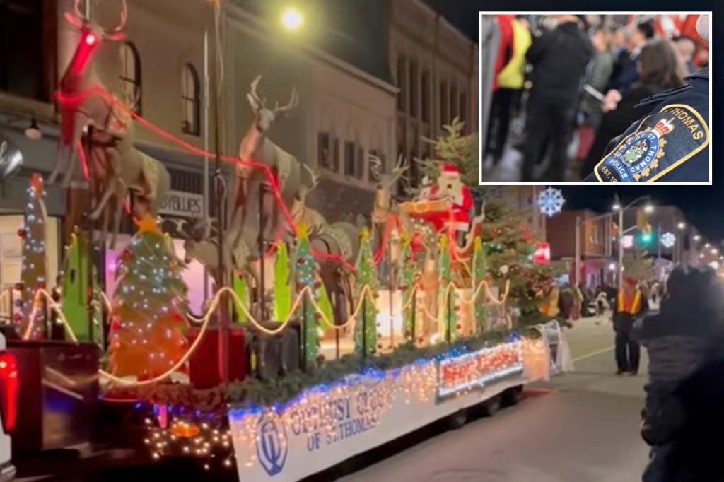 Woman charged with slugging spectator at Santa Claus parade: police