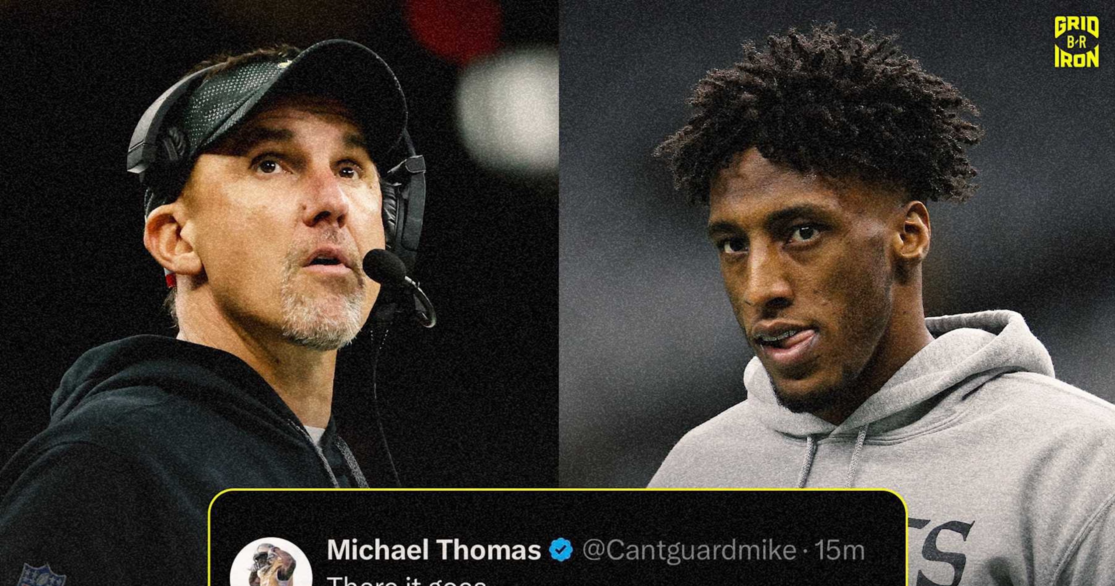 Michael Thomas, NFL Fans Troll Dennis Allen, Saints as HC Fired After Panthers Loss