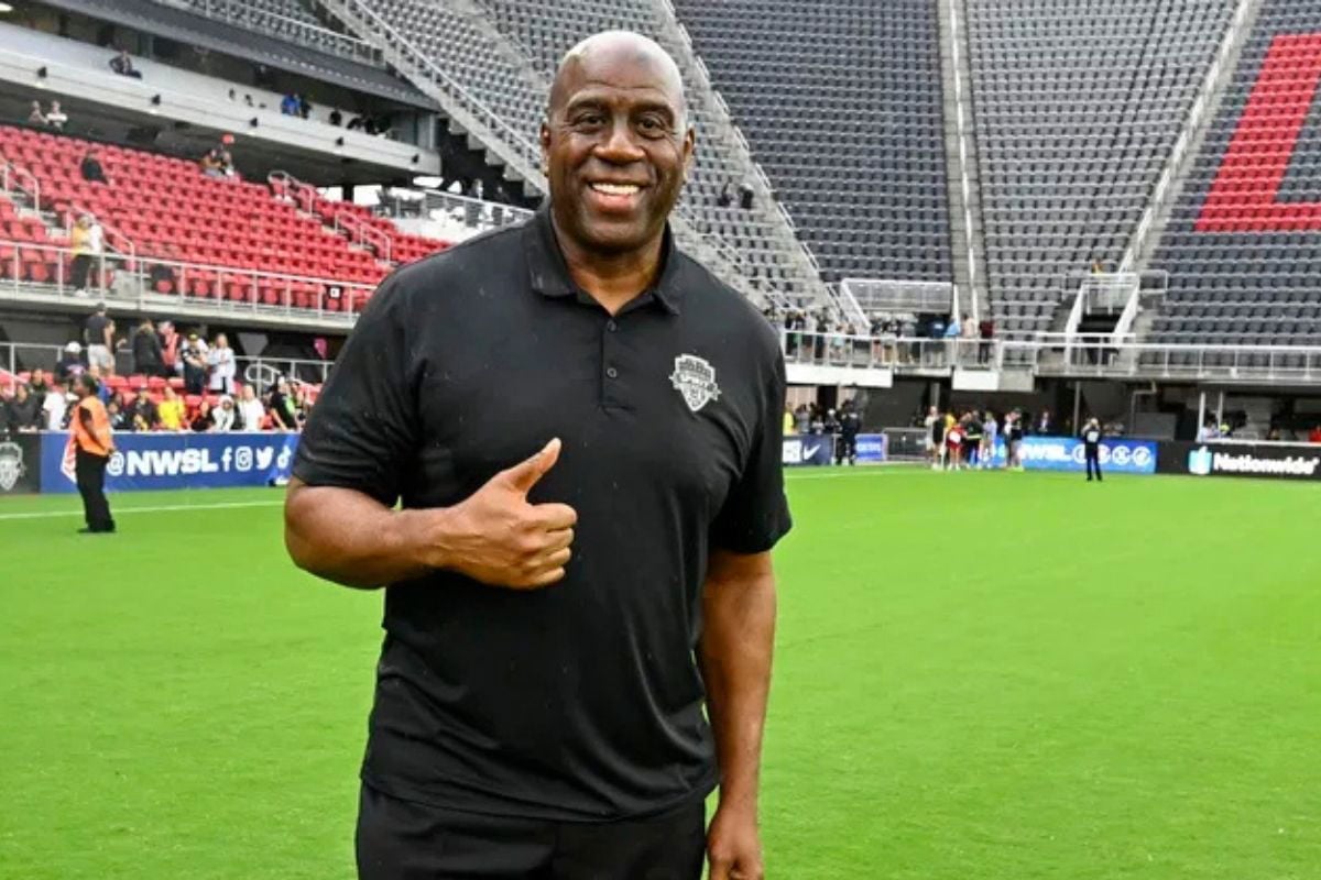 Magic Johnson Encounters $155 Billion Worth Business Moguls as He Returns After Witnessing Spirit’s NWSL Loss