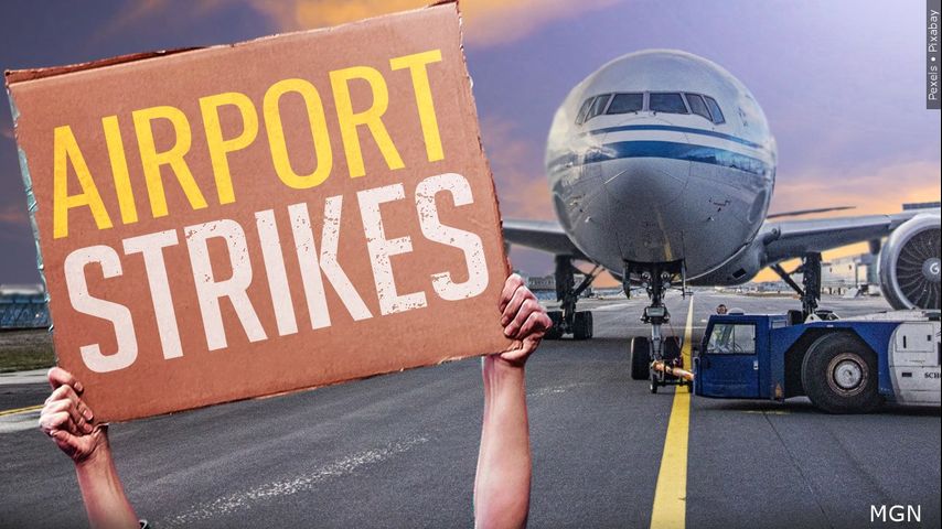 Charlotte, North Carolina, airport workers strike at outset of busy Thanksgiving travel week